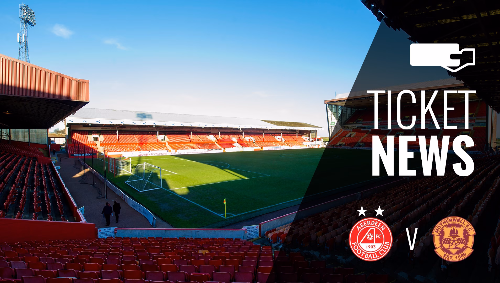 Ticket Details | Aberdeen v Motherwell, Wednesday 15th February