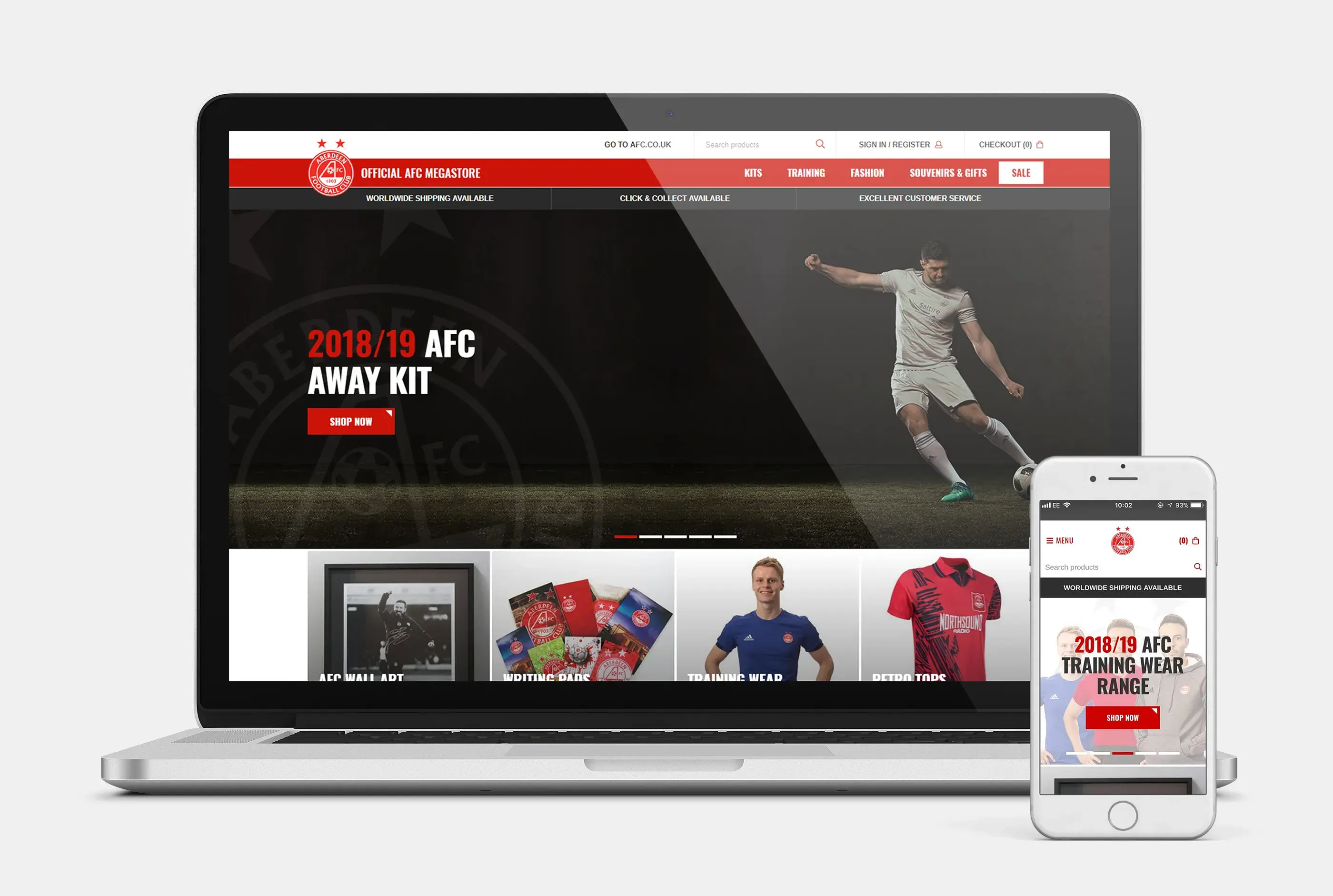 New e-commerce site offers enhanced experience for supporters