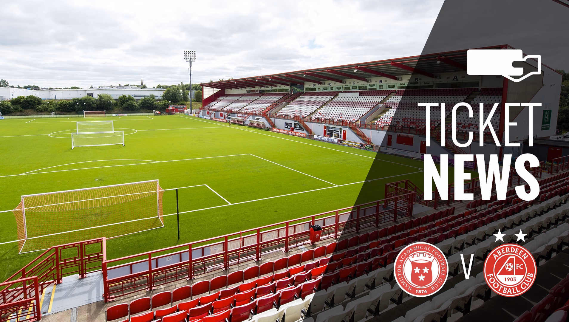 Ticket Details | Hamilton Accies v Aberdeen, Tuesday 28th February