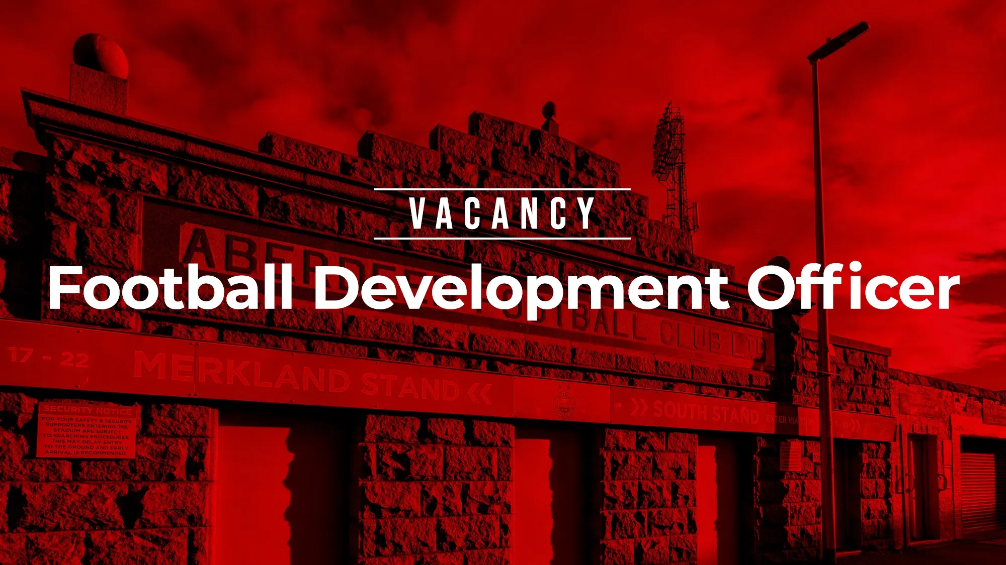 Vacancy | AFCCT Football Development Officer