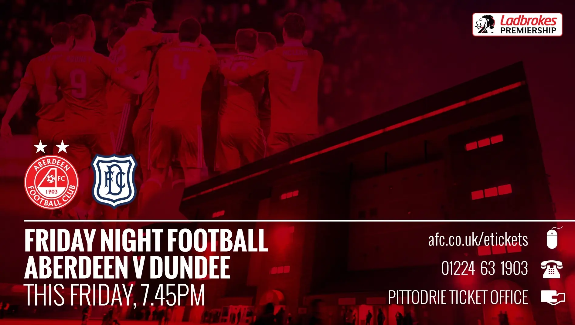 Ticket Details | Aberdeen v Dundee, Friday 27th January