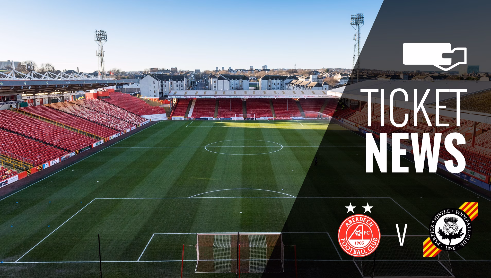 Ticket Details | Aberdeen v Partick Thistle, Saturday 4th February