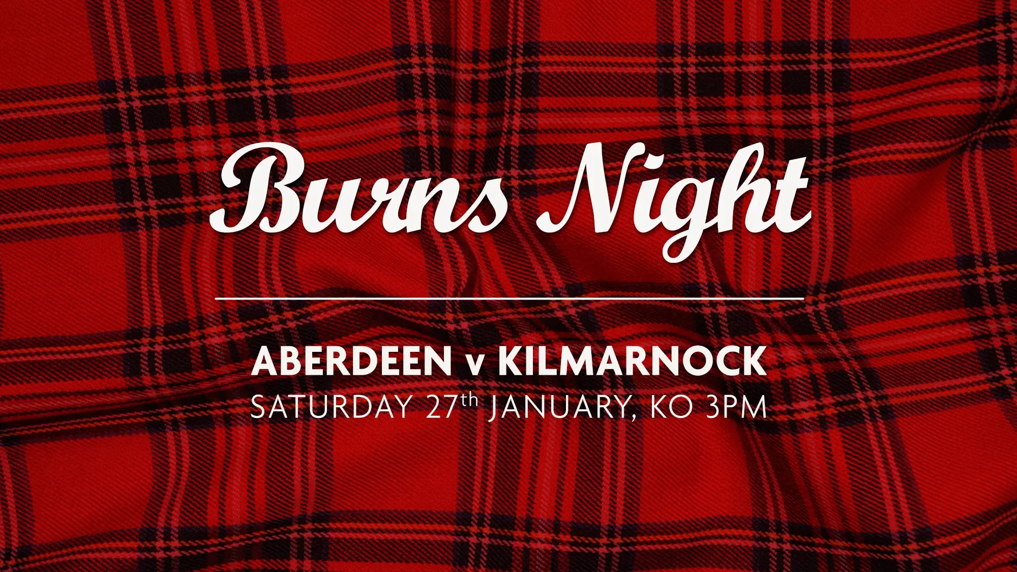 'Burns Night' hospitality for Kilmarnock match!