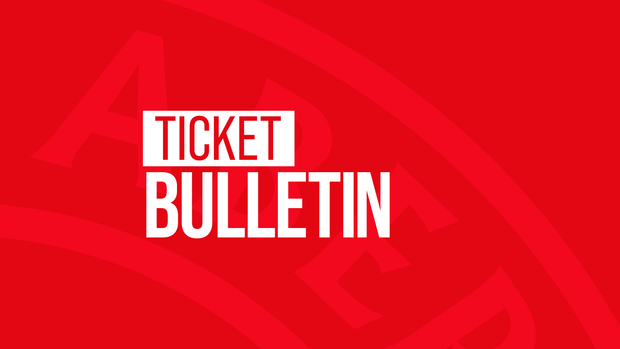 Ticket Bulletin | Monday 29th April image