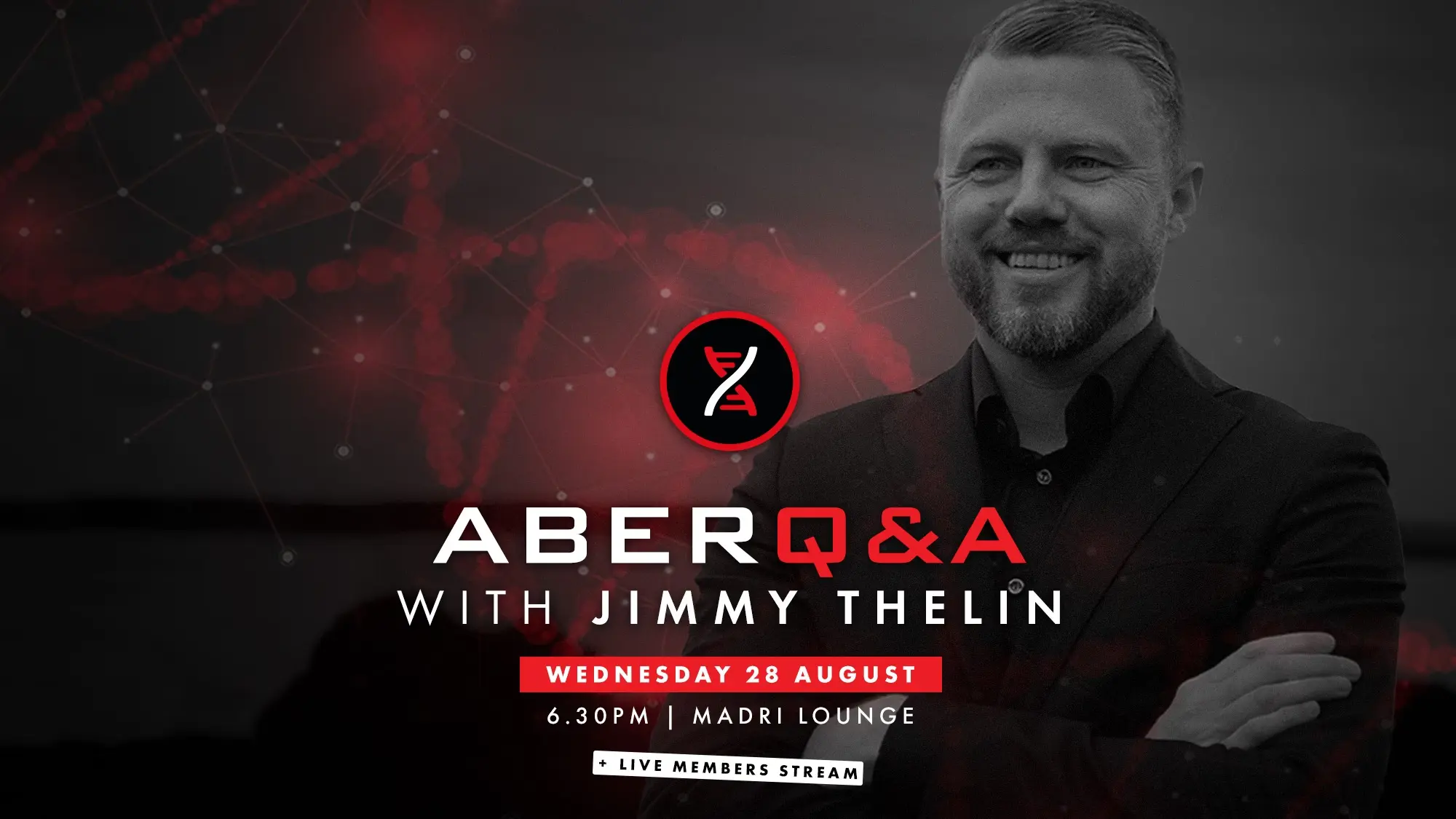 AberDNA Event | 'Virtual' Q&A with Jimmy Thelin image