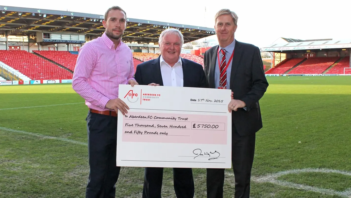 AFCCT receives Space Solutions donation following Joe Harper's Golf Day