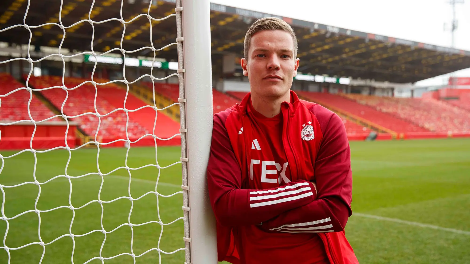 There is something extraordinary about Pittodrie on a European night image