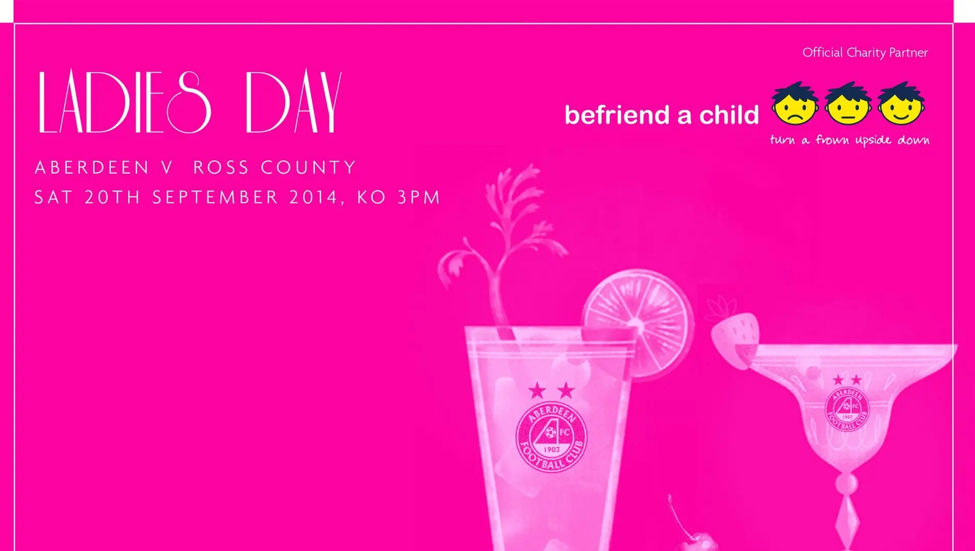 AFC Ladies Day 2014 helps to raise over £4,000 for Befriend A Child