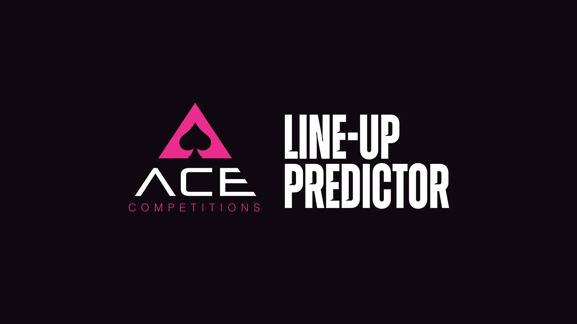Ace Competitions line-up predictor
