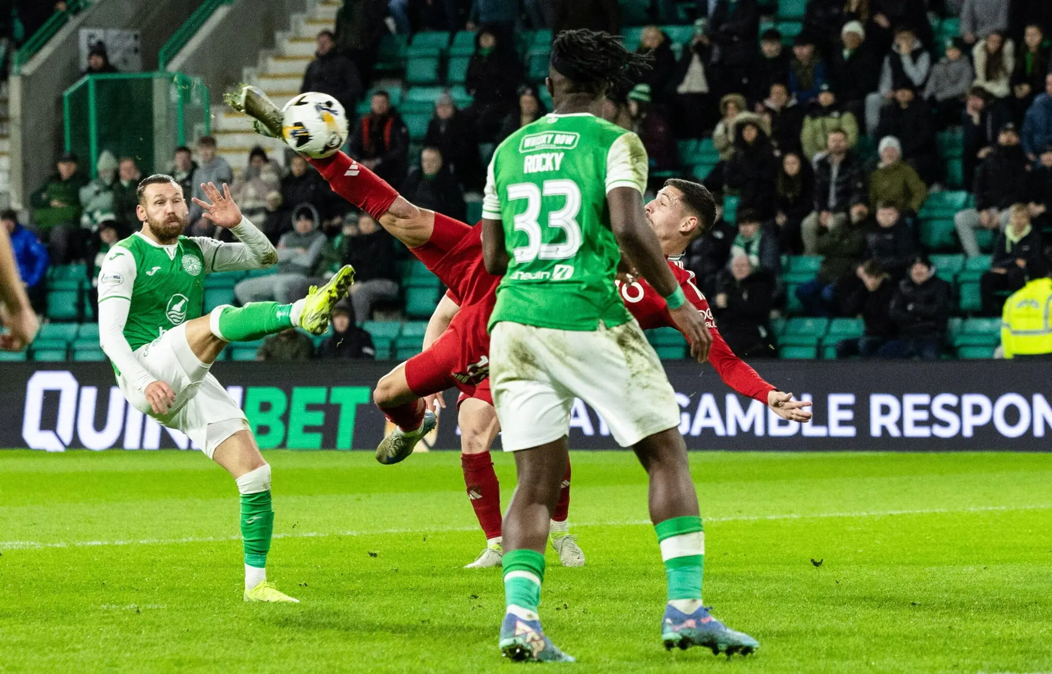 Dons draw after three goals in added time image