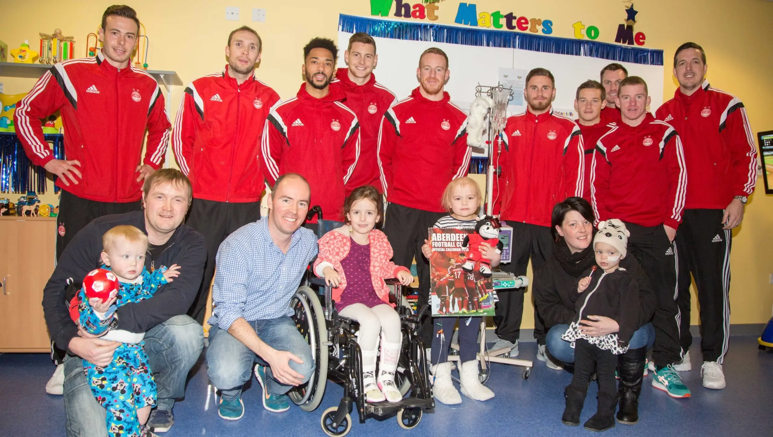 Dons stars play Santa for the day