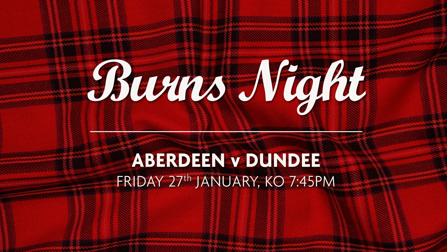 'Burns Night' hospitality for Dundee match!