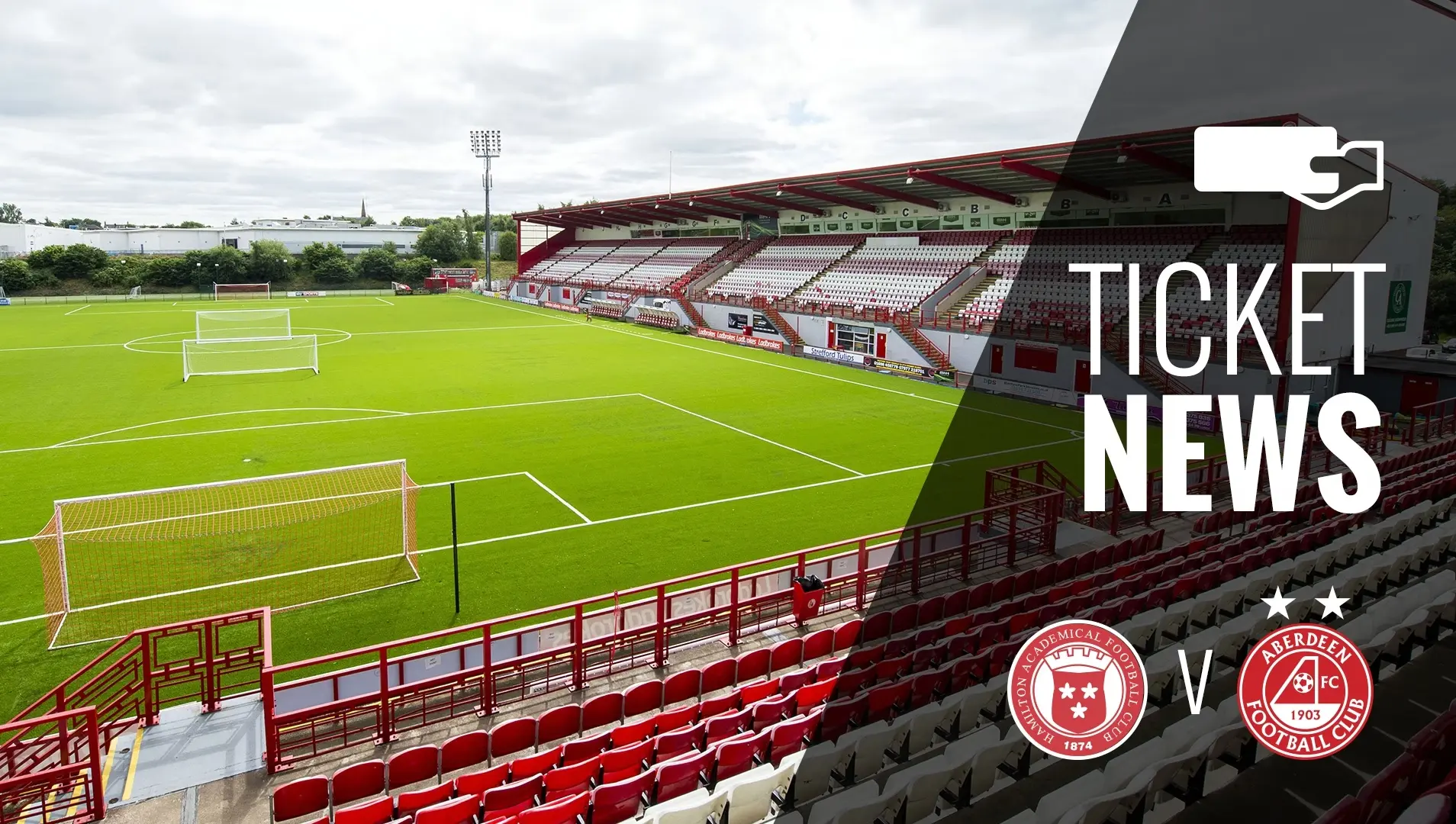 Ticket Details | Hamilton Accies v Aberdeen, Tuesday 25th October
