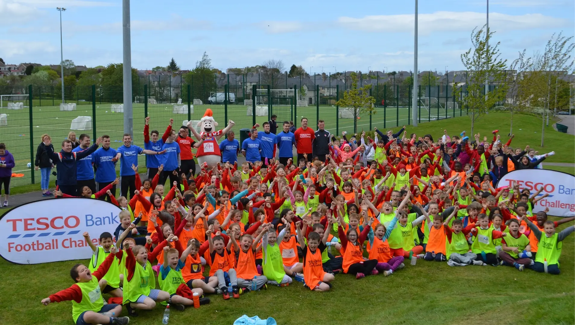 Aberdeen Children Celebrate Tesco Bank Football Challenge