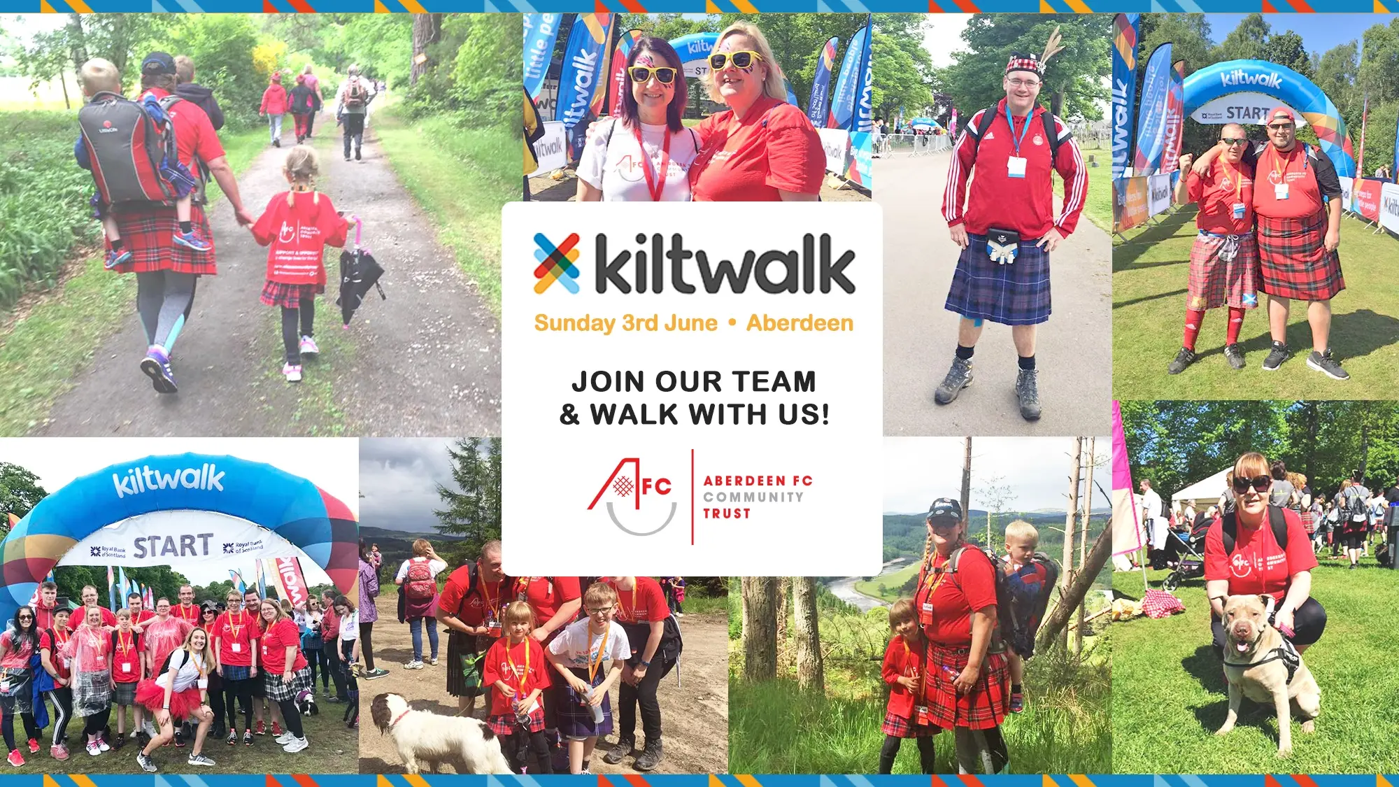 Don your tartan for AFCCT and the Kiltwalk