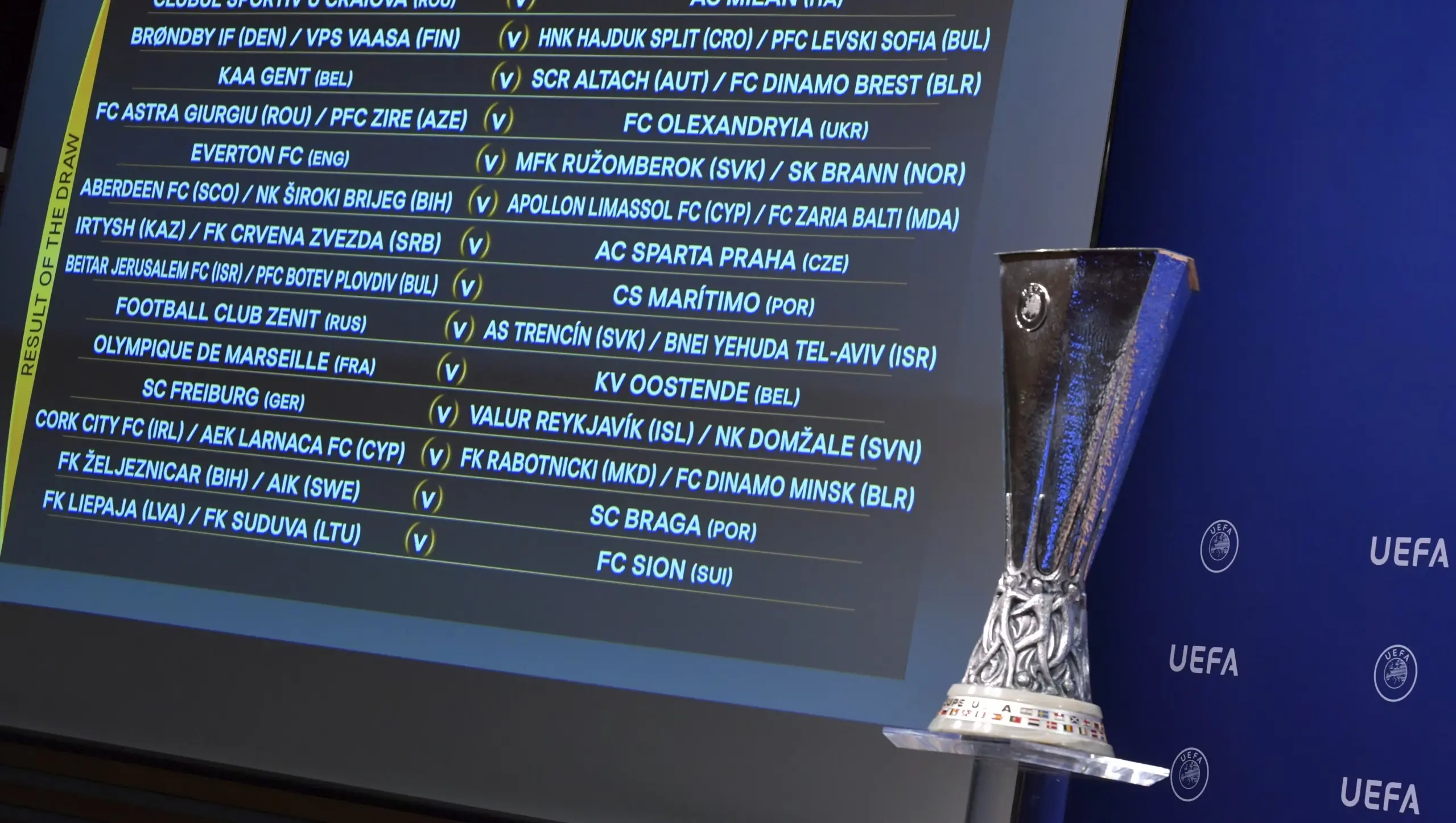 UEFA EL QR3 Draw