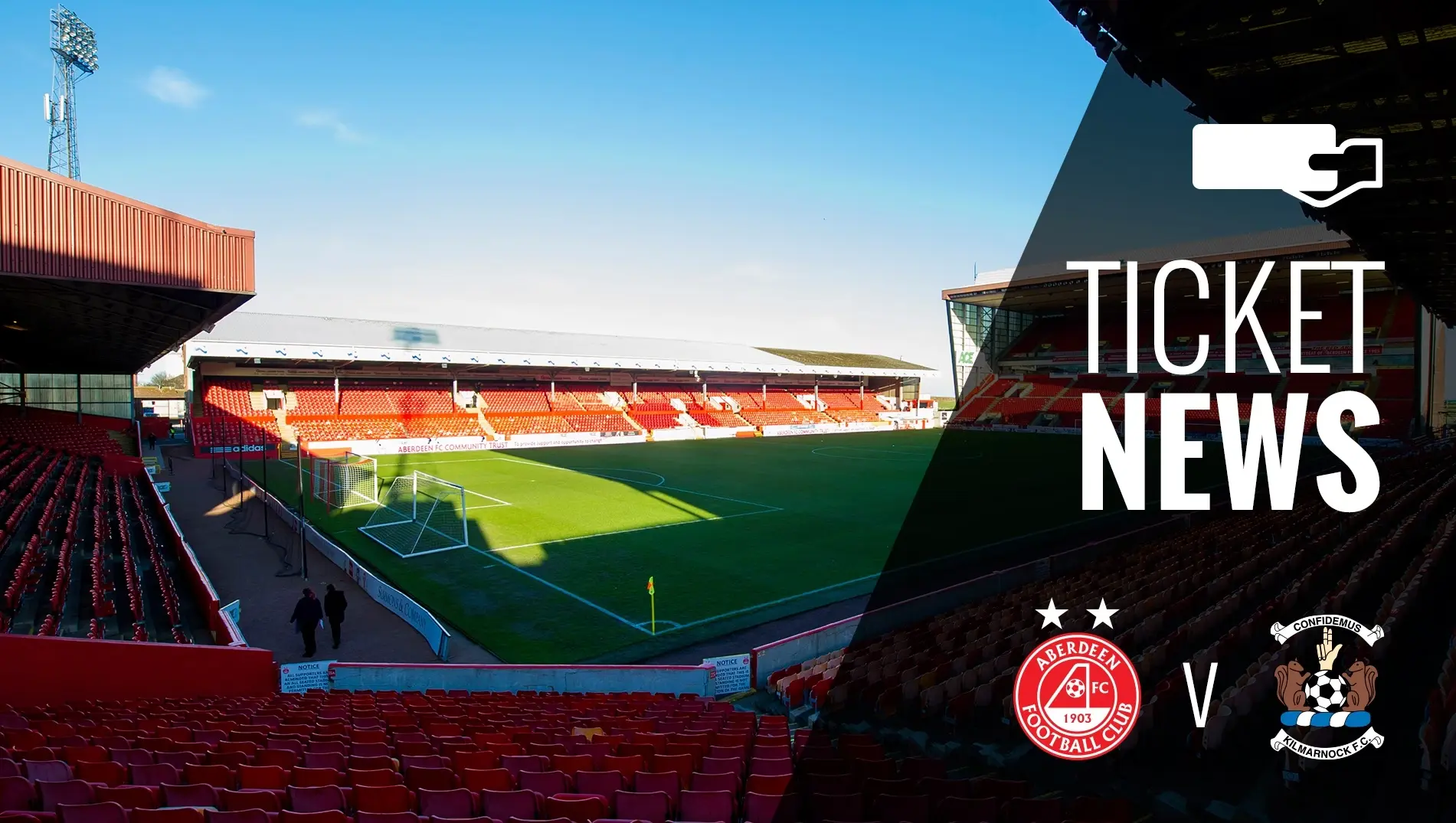 Ticket Details | Aberdeen v Kilmarnock, Tuesday 6th December