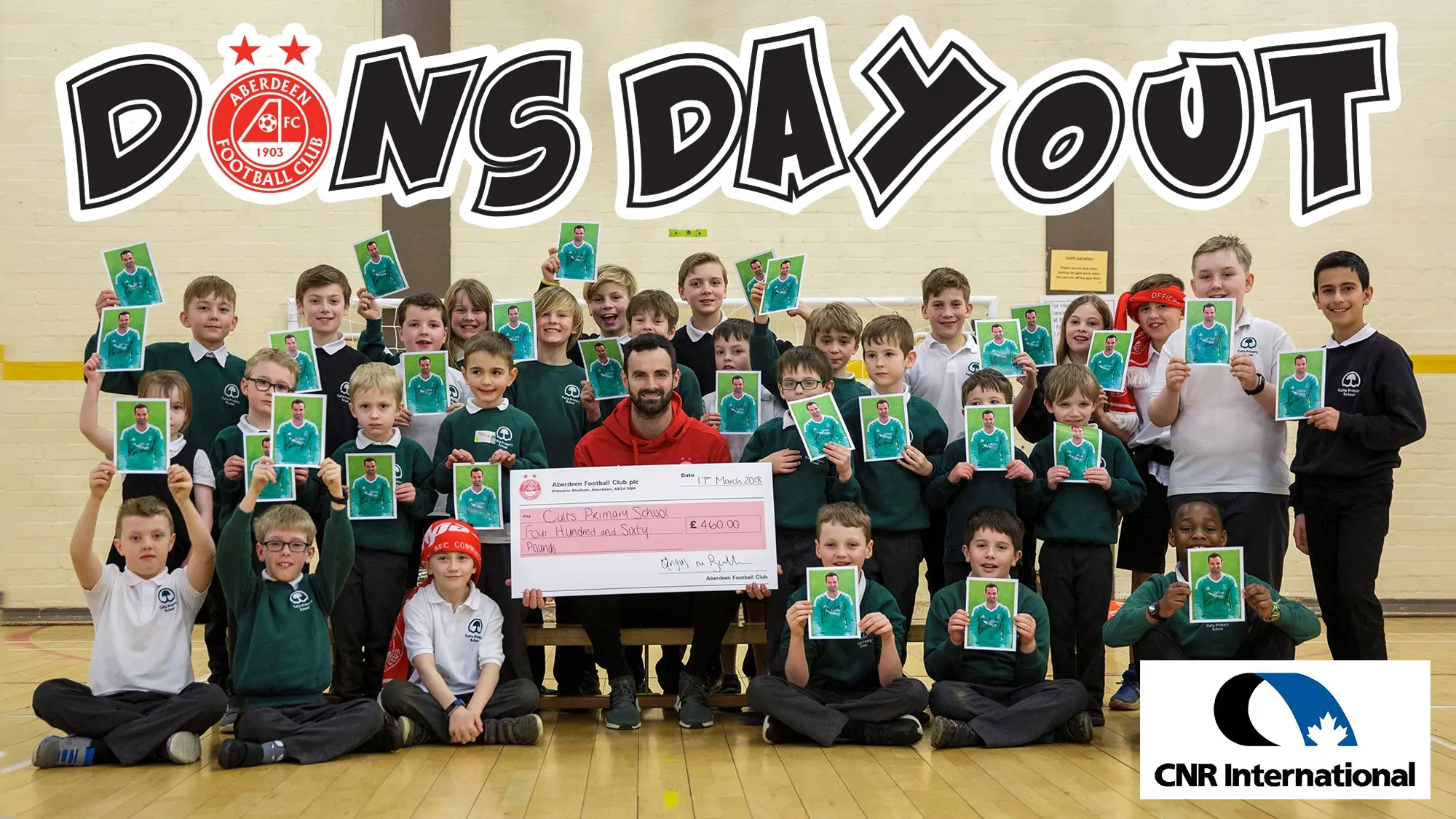 Cults Primary meet Joe Lewis ahead of Dons Day Out!