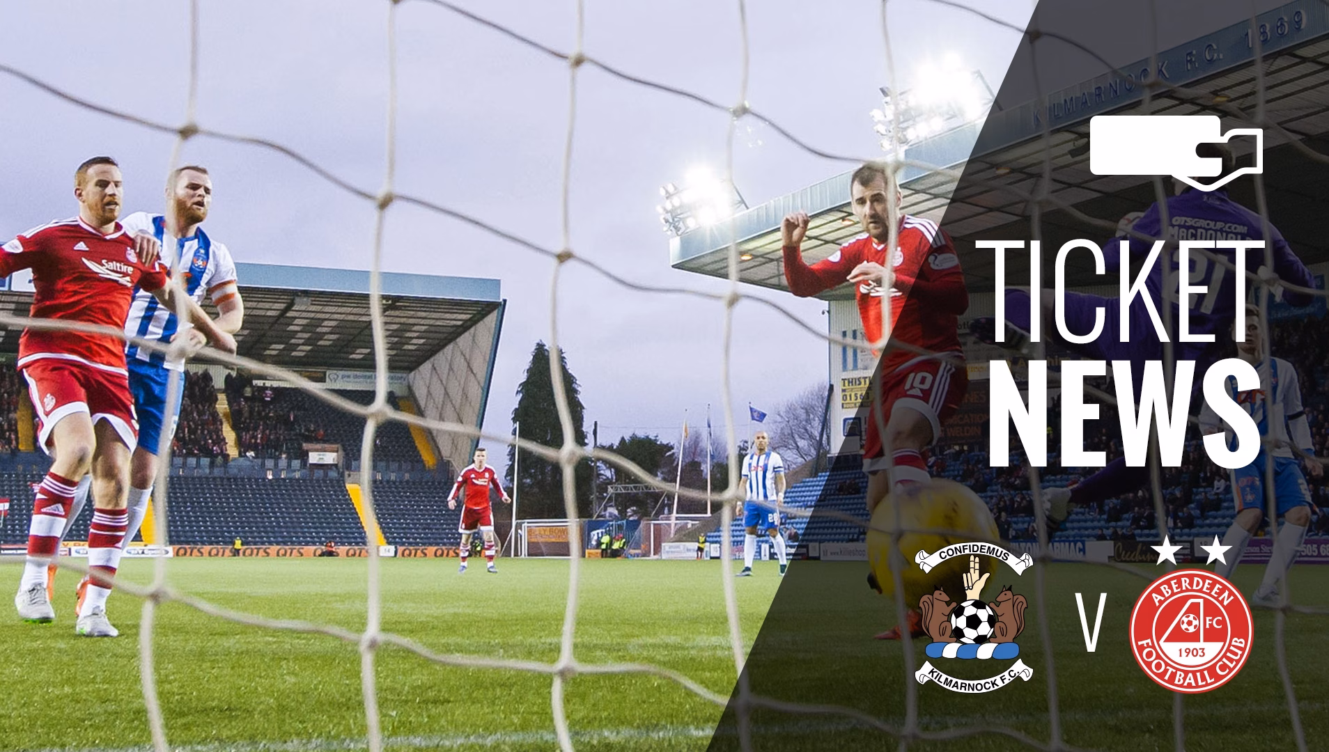 Ticket Details | Kilmarnock v Aberdeen, Sat 1st Oct