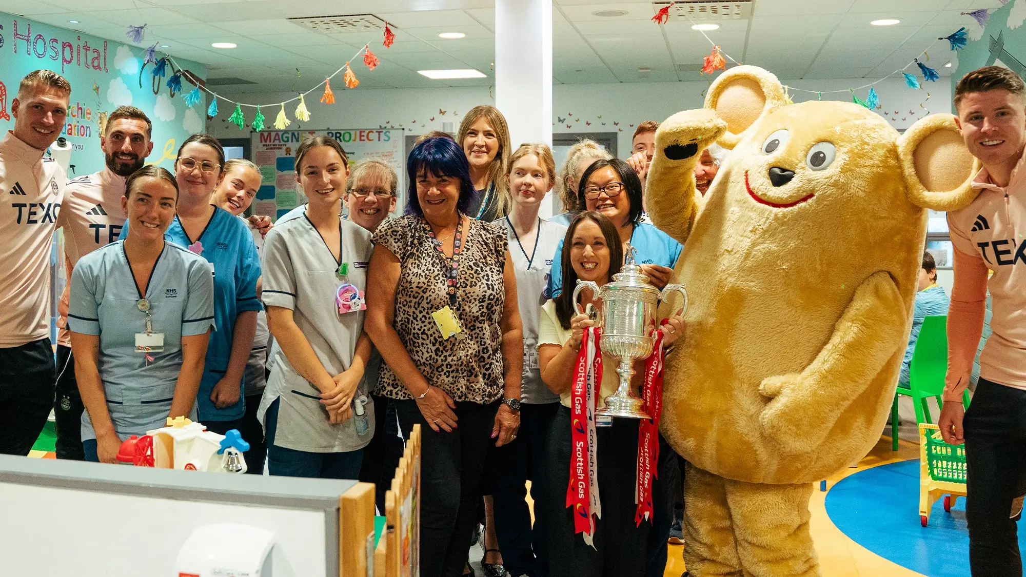 Dons Heroes Bring Scottish Cup to Children's Hospital image