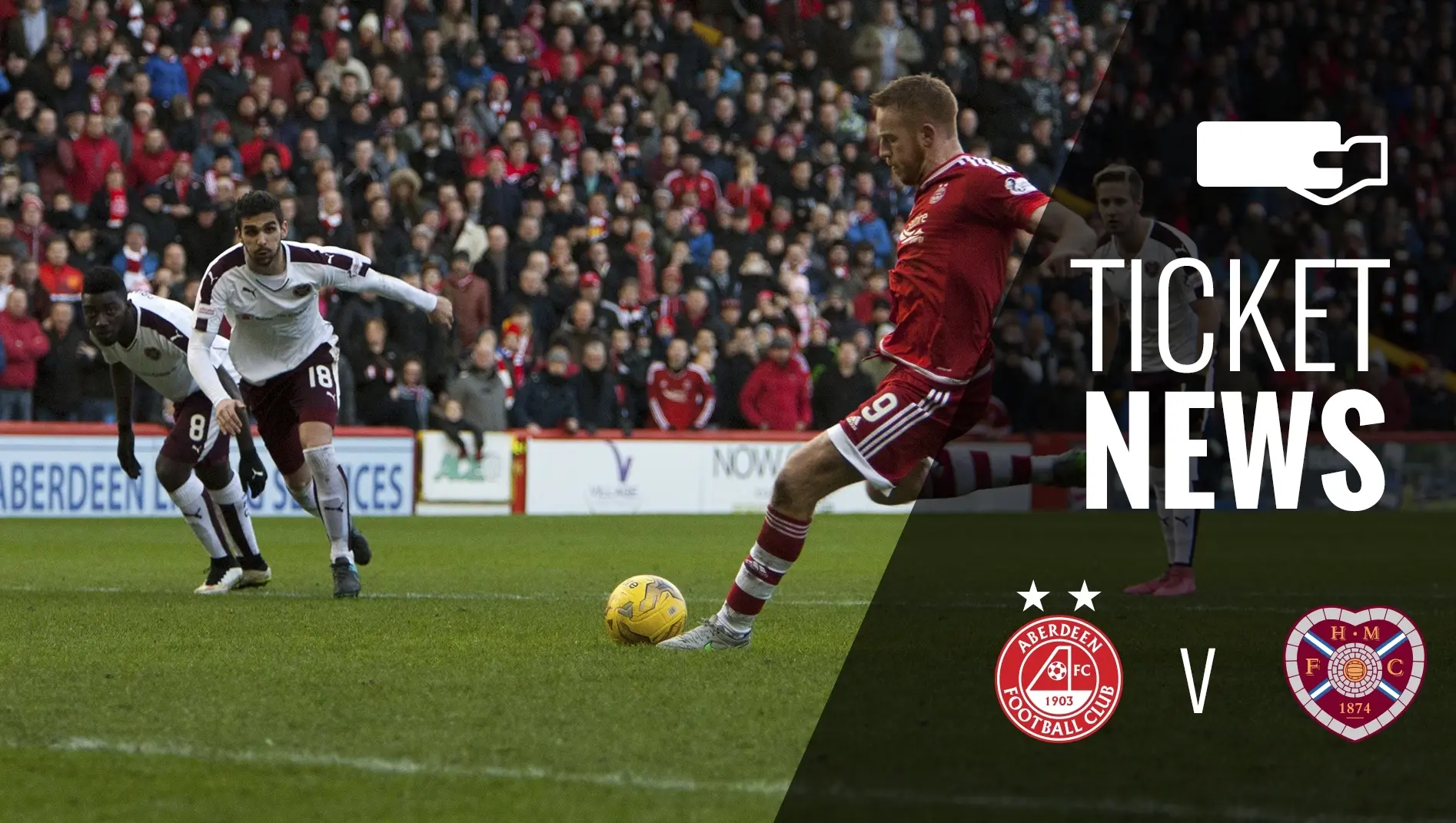 Ticket Details | Aberdeen v Hearts, Sat 13th Aug