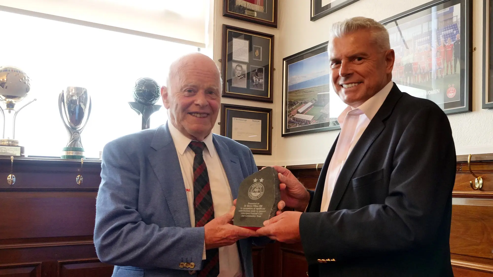 AFC Acknowledges Support of Sir Jimmy Milne CBE