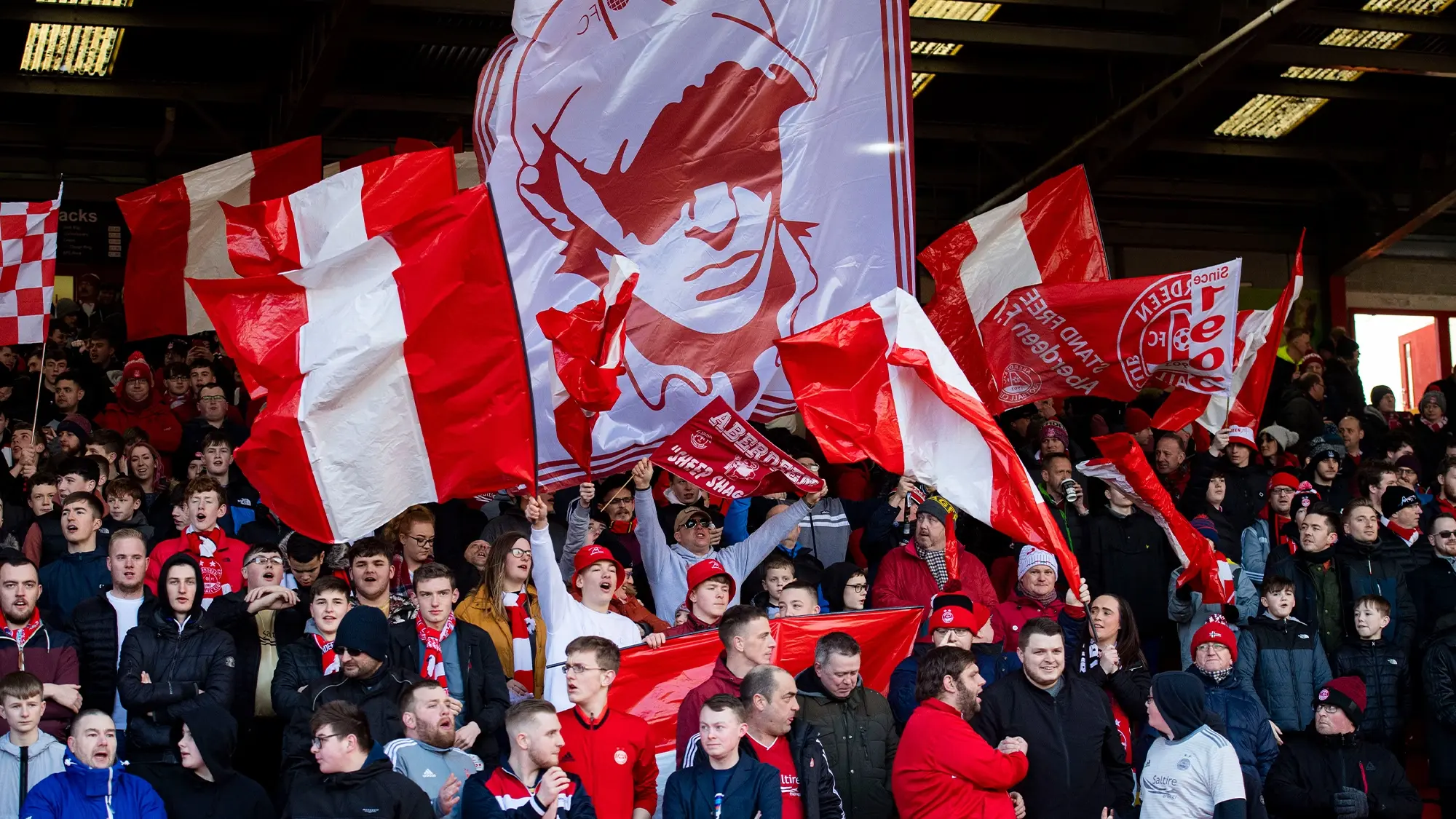Fans in the red shed