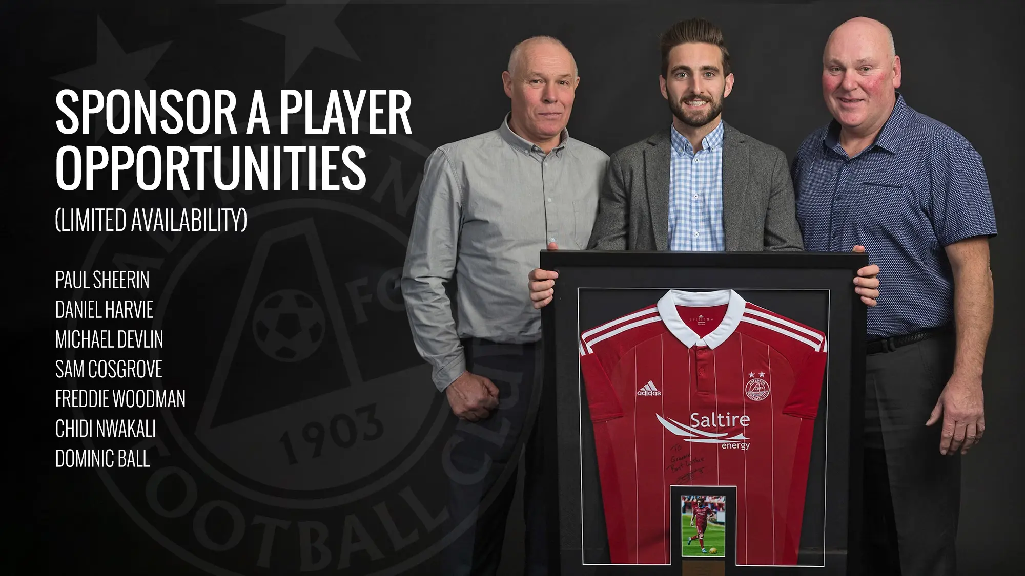 Sponsor a Player- Limited Availability