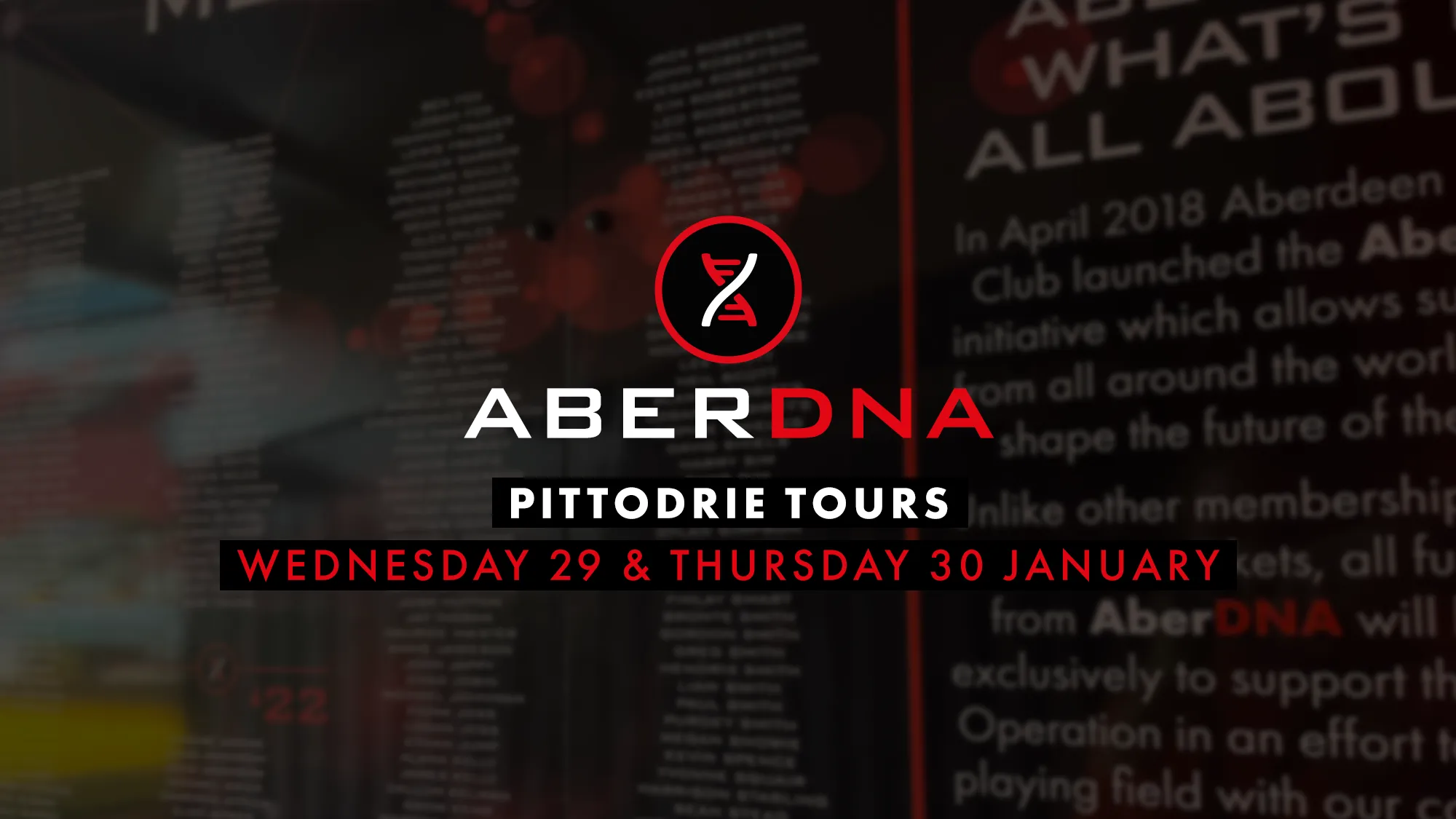 AberDNA Pittodrie Tours image