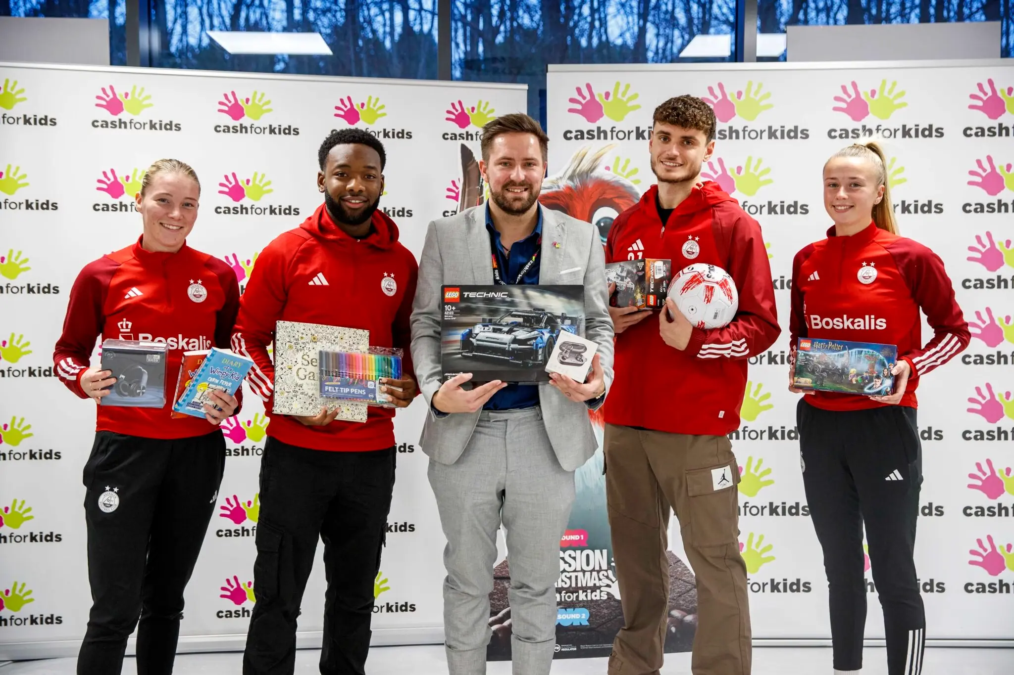 DONS PLAYERS PLEDGE THEIR SUPPORT TO CHRISTMAS TOY APPEAL image