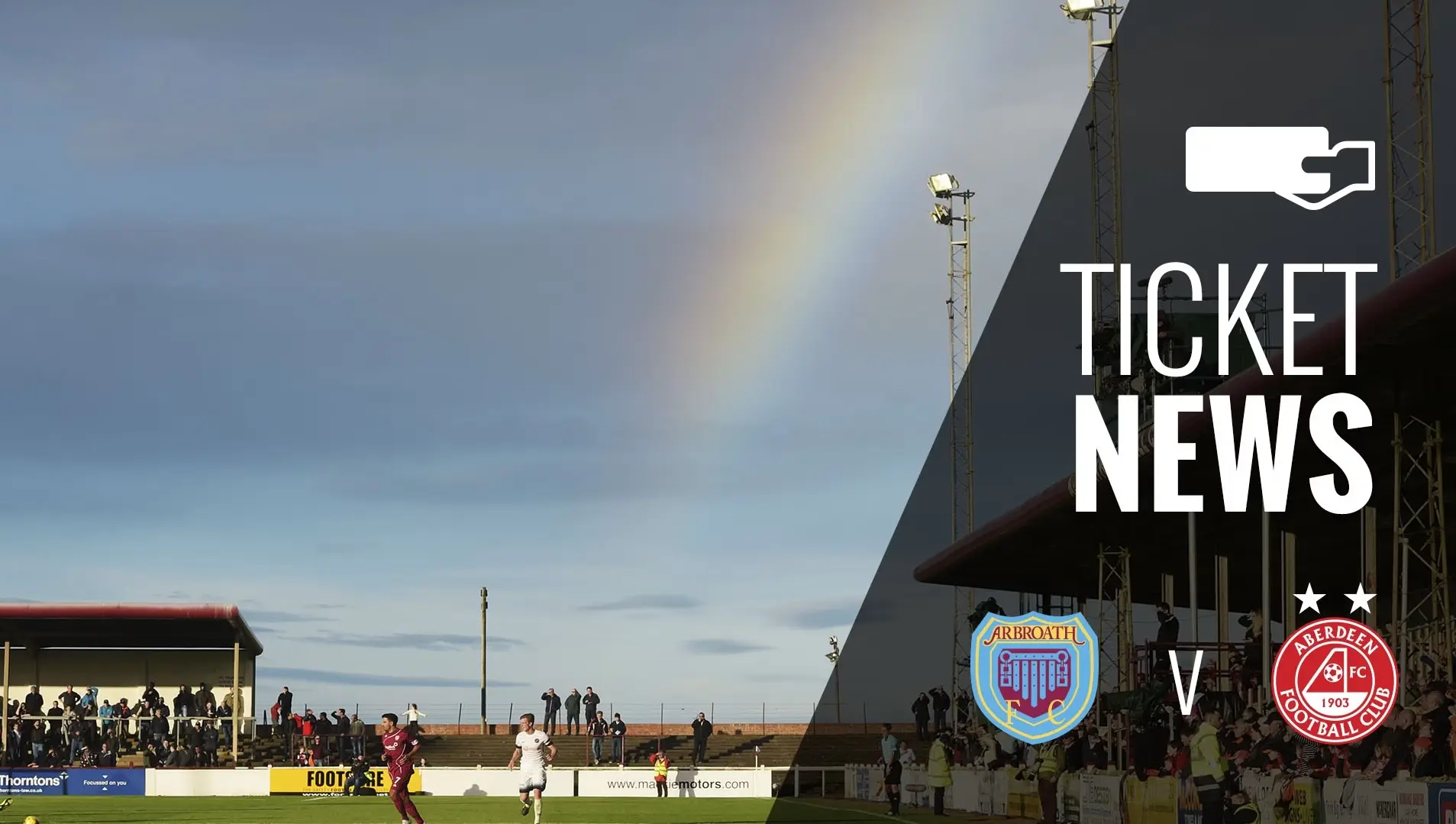 Ticket Details | Arbroath v Aberdeen XI, Sat 23rd Jul