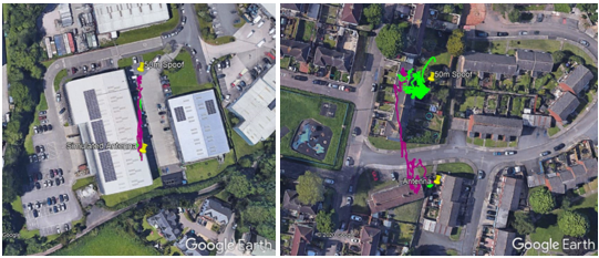 Live sky spoofing image 50m