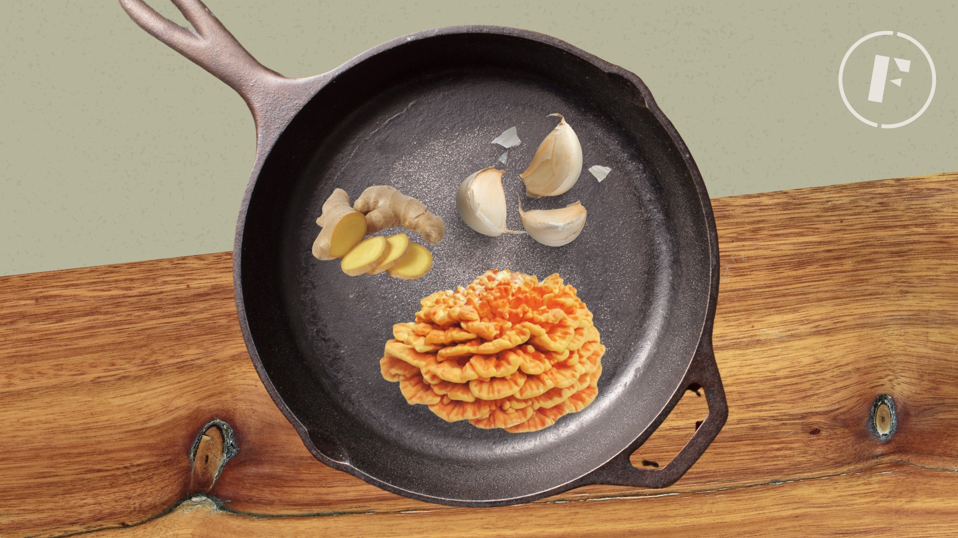 Chicken of the Wood Stir-Fry with Ginger and Garlic Recipe - Foraged