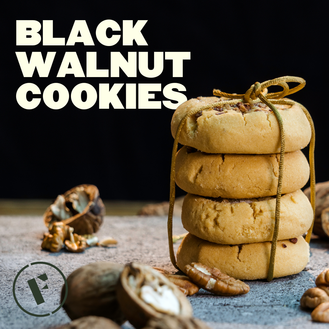 Black Walnut Cookies - Foraged