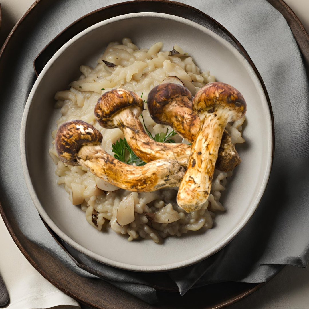 Matsutake Mushroom Risotto Recipe Foraged