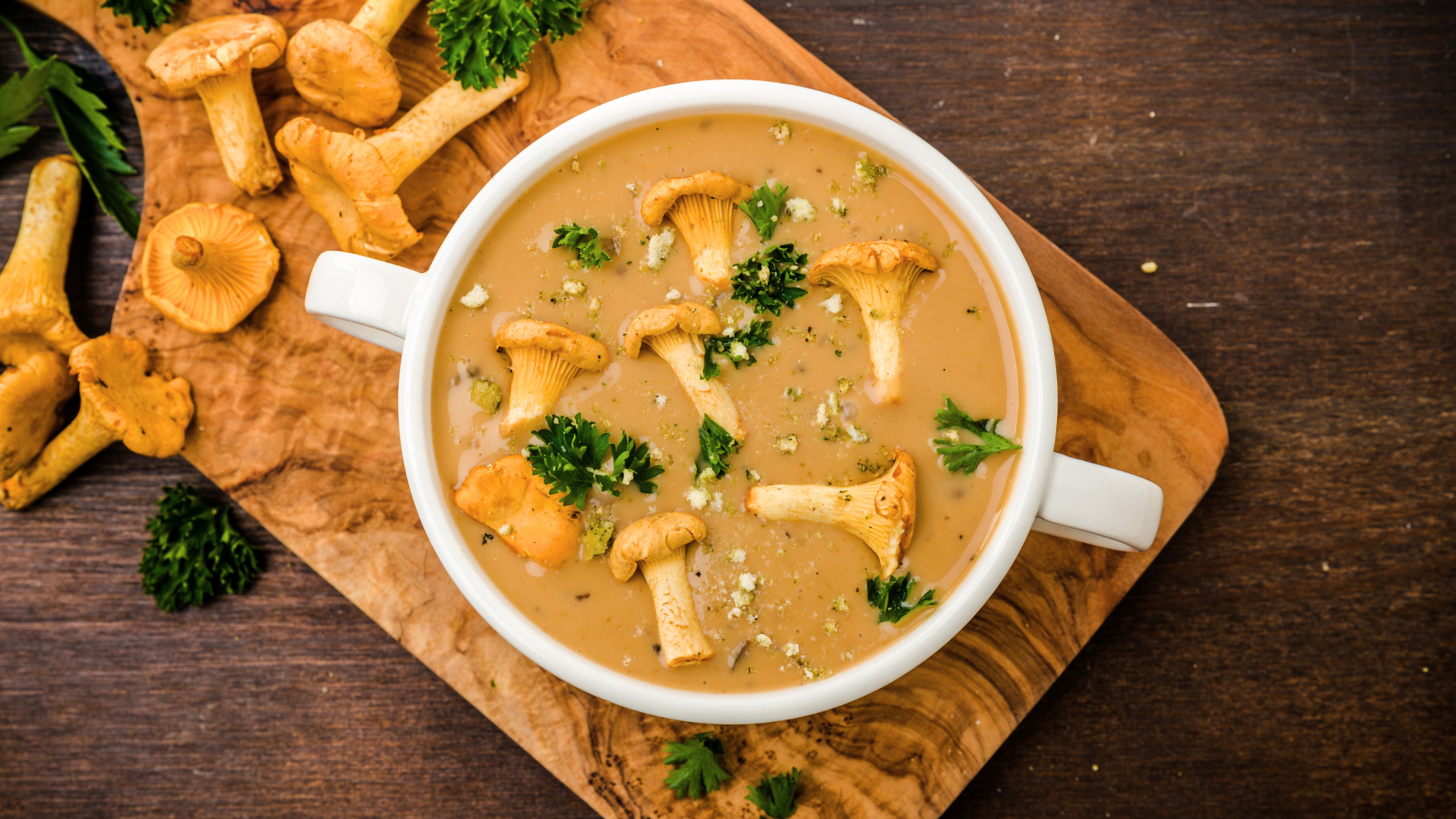 Creamy Chanterelle Mushroom Soup Recipe - Foraged