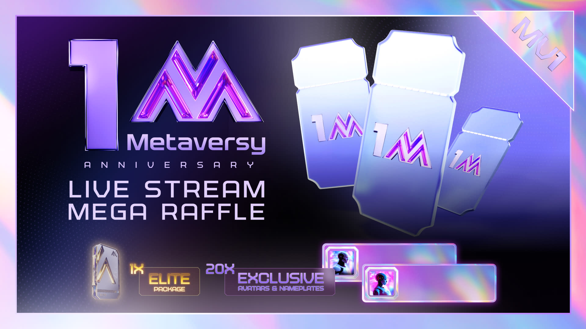 🎉 Metaversy Anniversary Mega Raffle – Streaming Live Today!