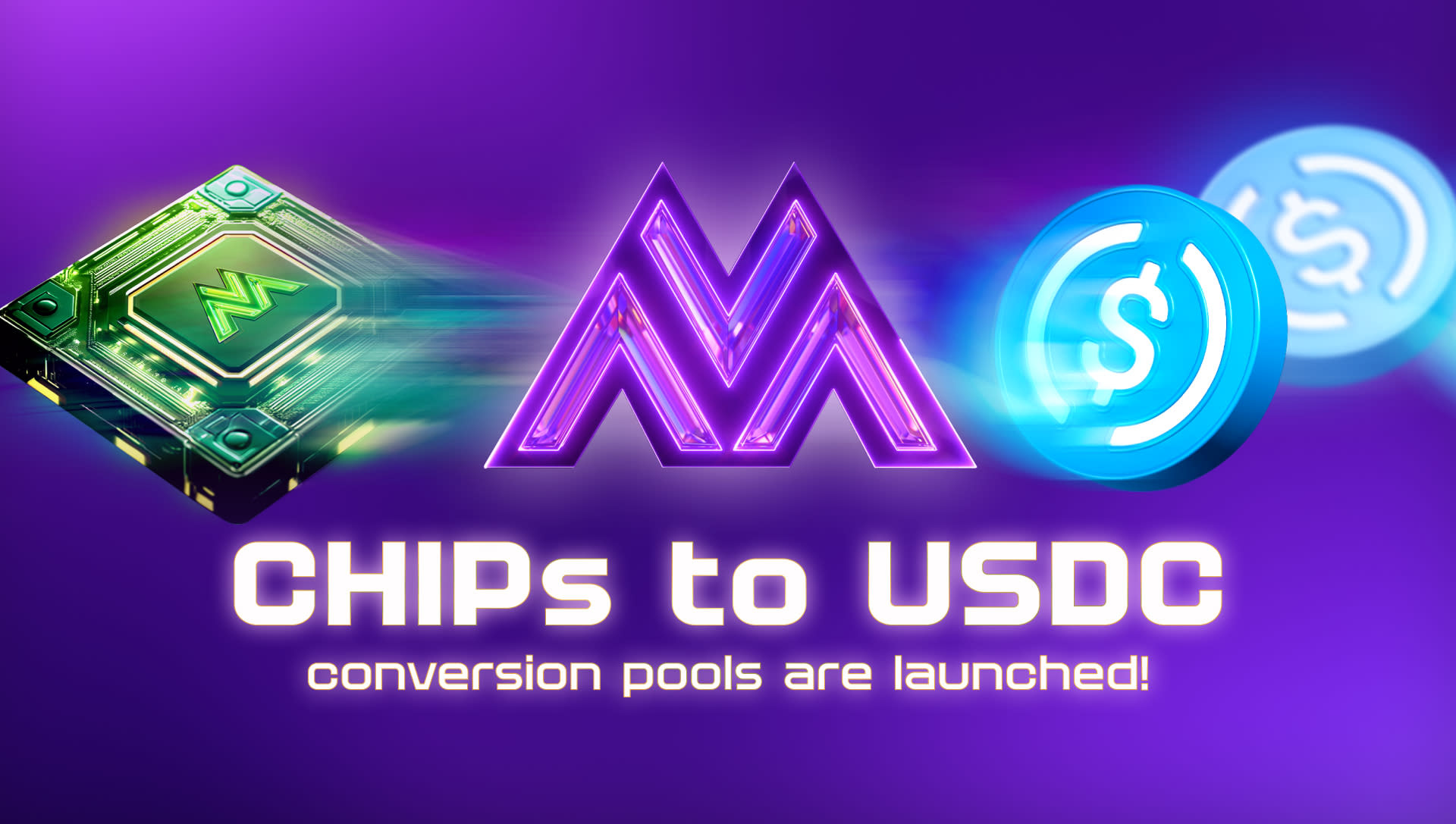 Konverzní pooly CHIPs-to-USDC se blíží!