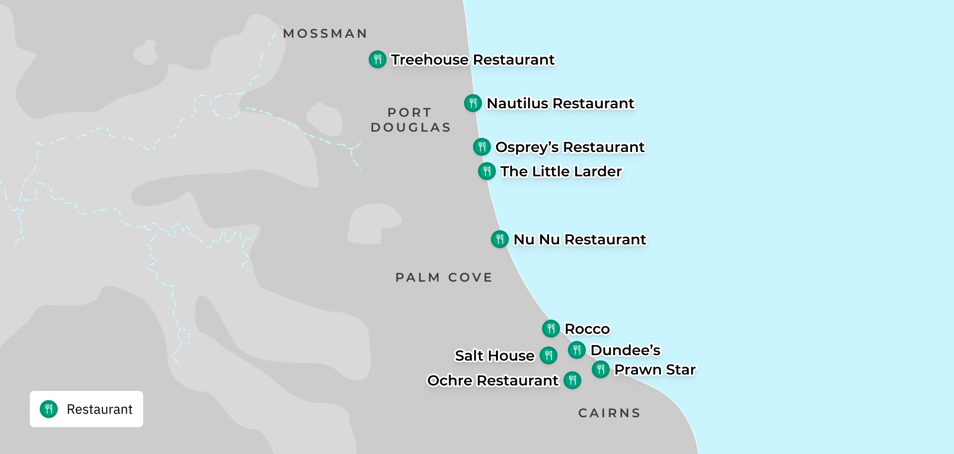 Tropical North Queensland Map