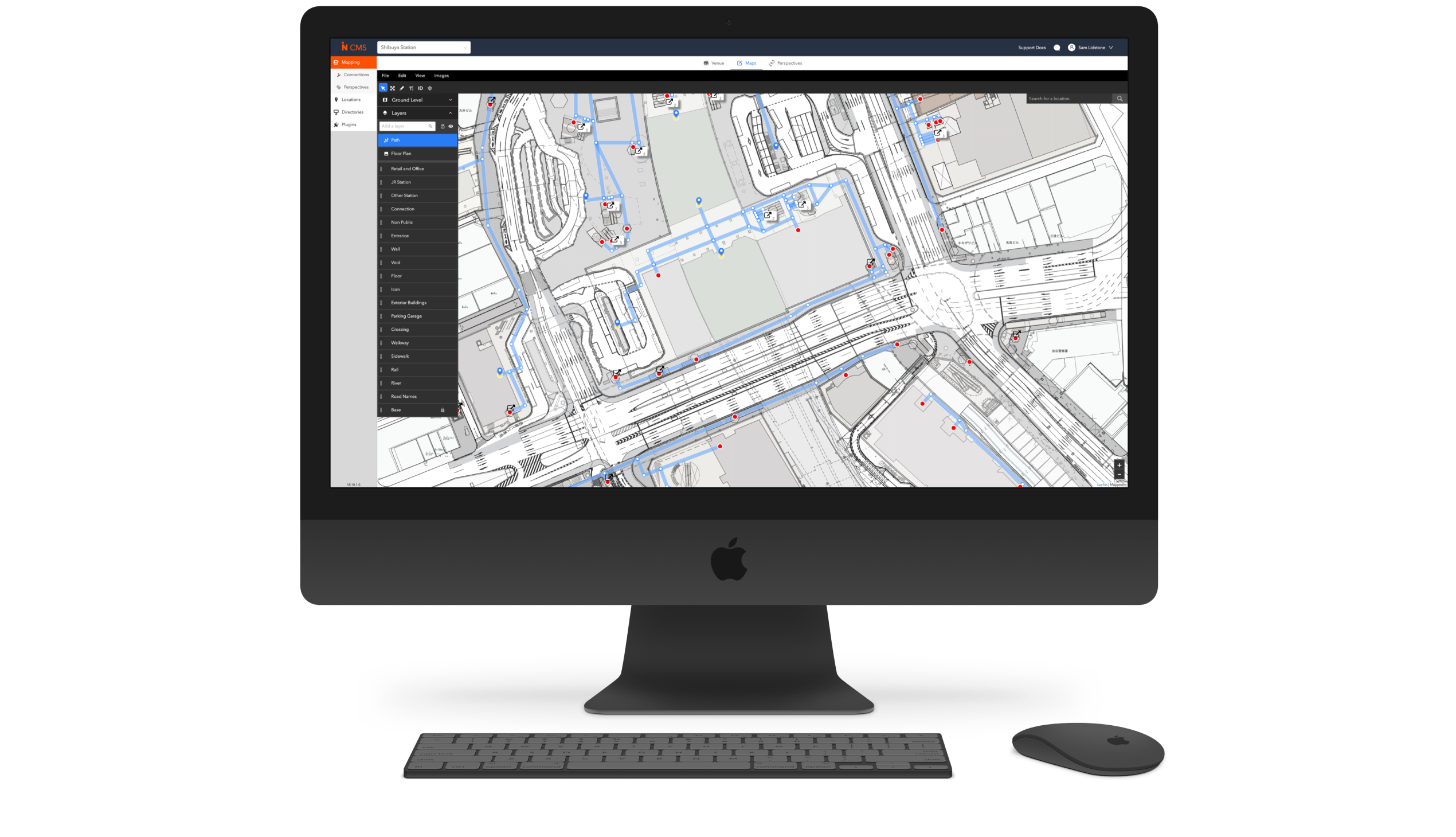 CMS Editor on Desktop 