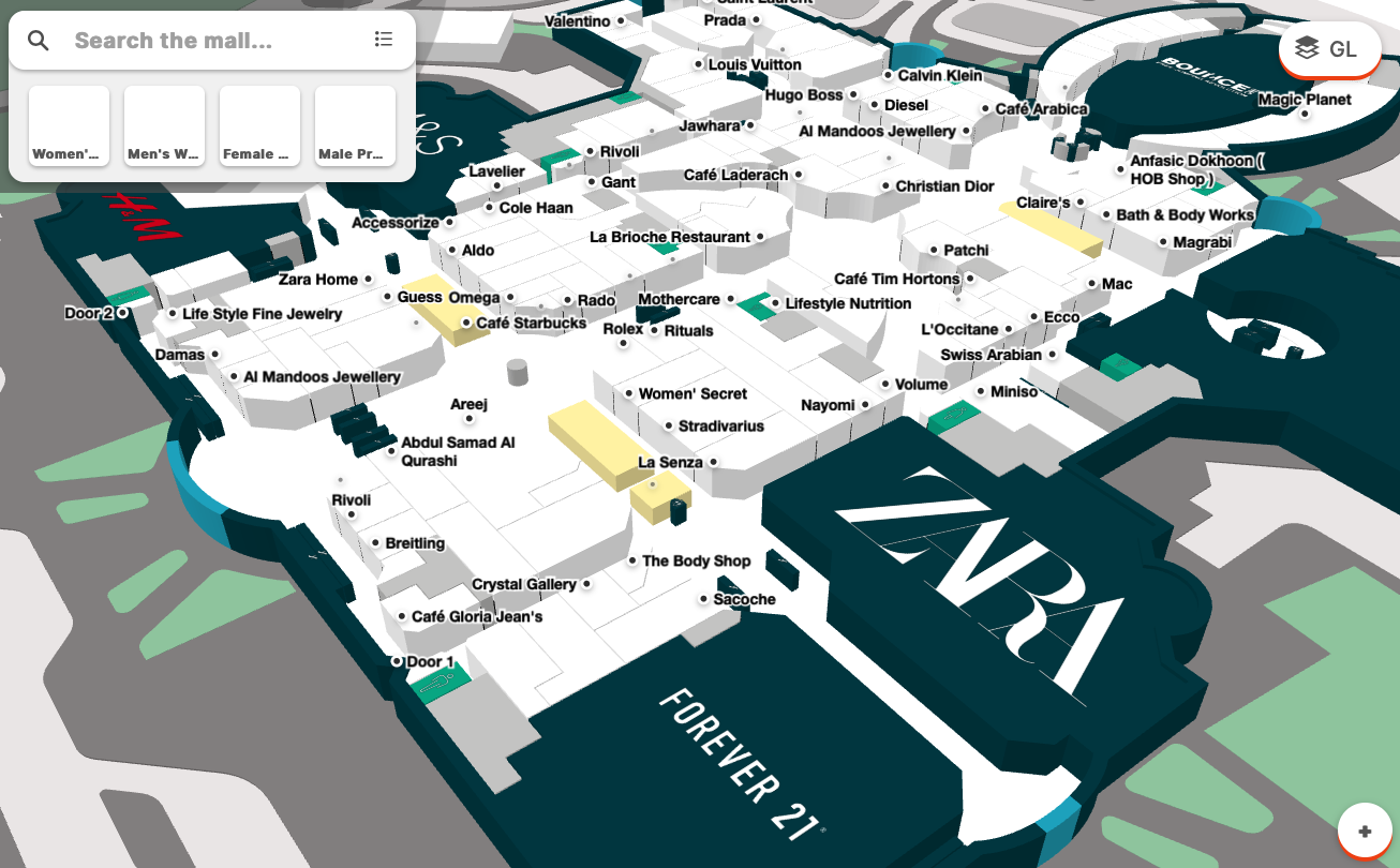 Marina Mall Abu Dhabi Interactive Map 