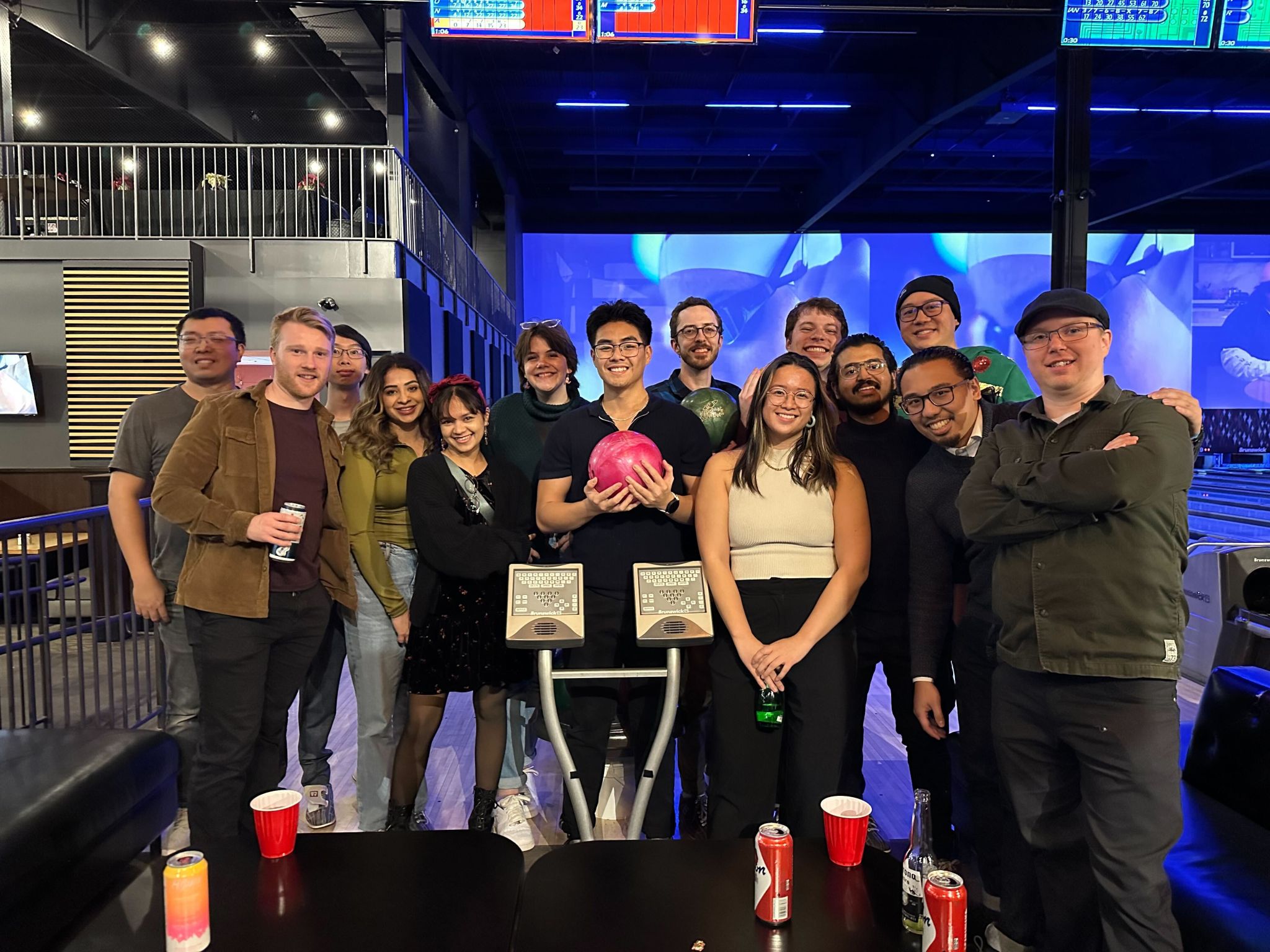 A group of Mappedin coworkers at the yearly Christmas part