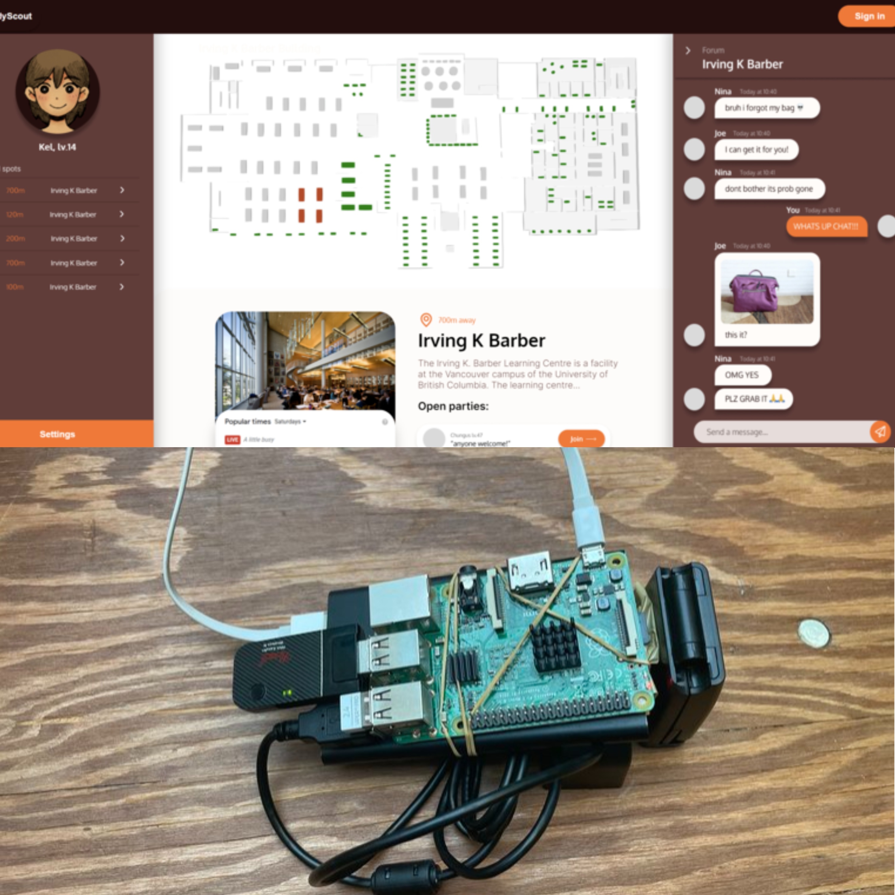 iot device study scout used for their study space project