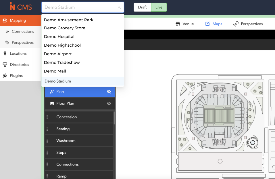 Multiple Venue Management in CMS