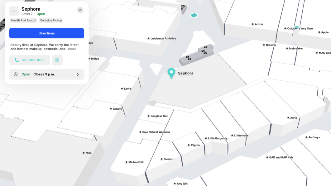 Fairview Riderside Map Cadillac Fairview Rideau Centre | Mappedin