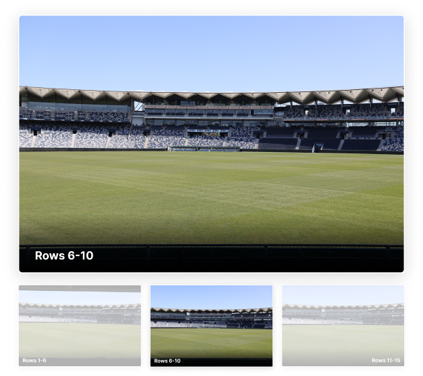 Indoor Outdoor Stadium Indoor - Seat View Gallery 