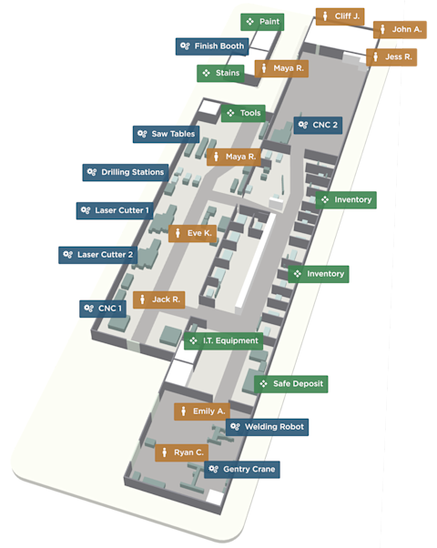 Warehouse Indoor Mapping and Tracking | Mappedin