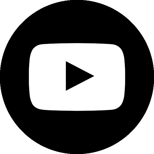 YouTube logo, black.