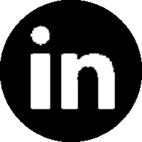 LinkedIn logo, black.