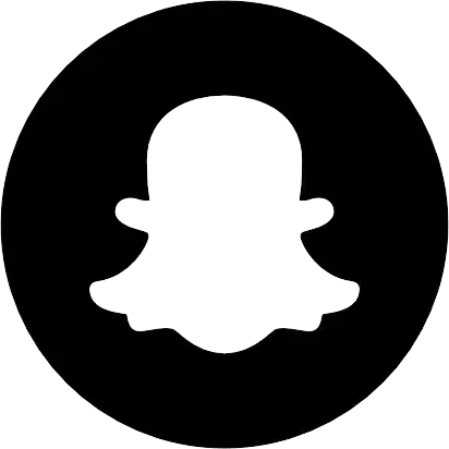 Snapchat logo, black.